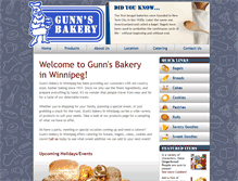 Tablet Screenshot of gunnsbakery.com
